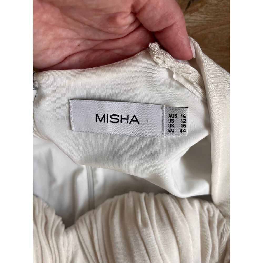 Misha Tara Dress in White Size 12 - Picture 5 of 9